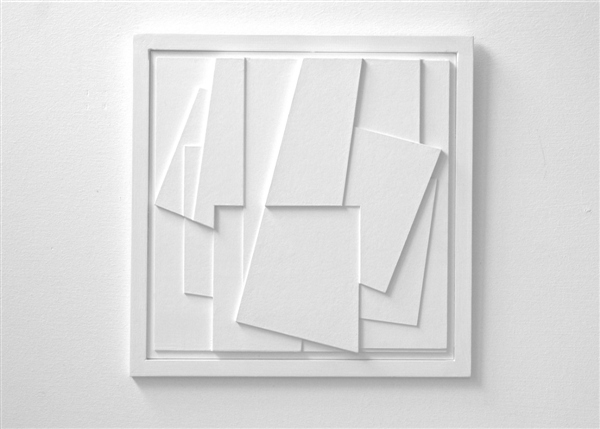 relief , 1985, karton-synth.lak, 25x25 cm.