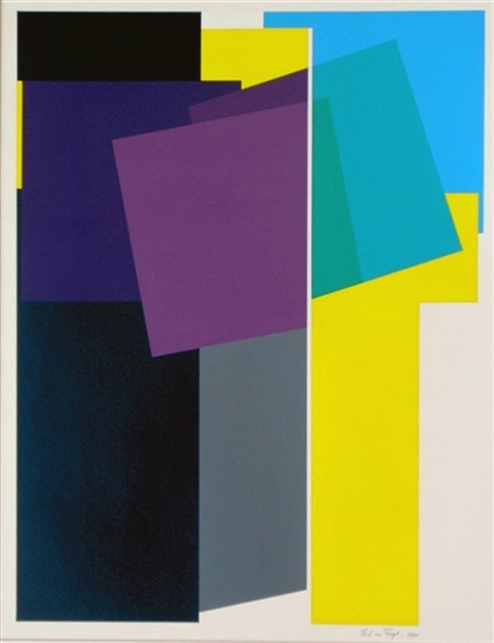 acryl op papier, 1988-b, 50x70cm.