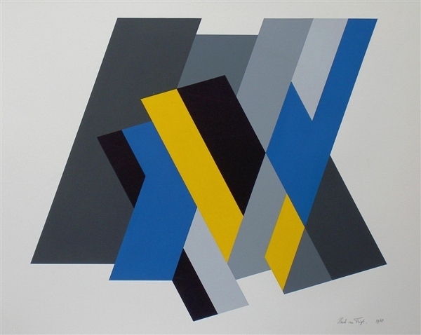 acryl op papier, 1988-d, 60x50cm.