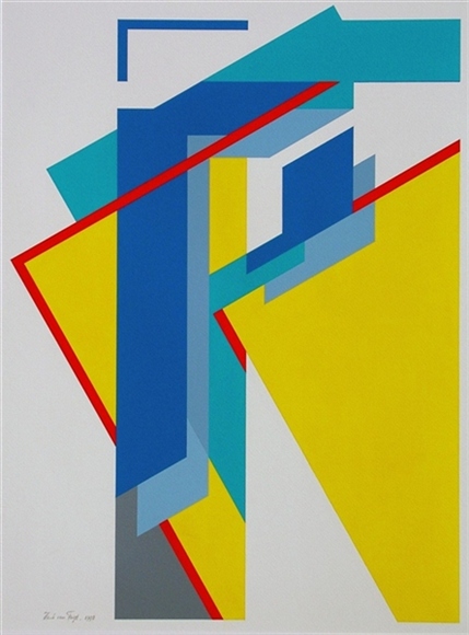 acryl op papier, 1989-a, 50x70cm.