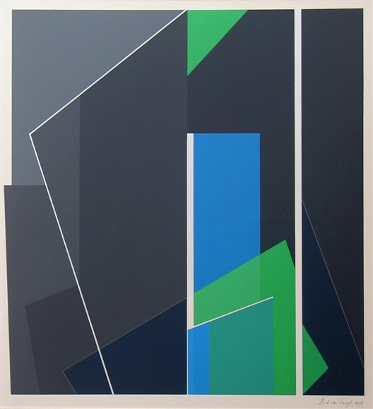 acryl op papier, 1993-b, 50x50cm.