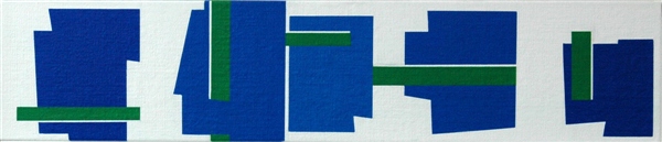 nr. 2007-3 , compositie zonder titel, 49,5x10,7 cm.