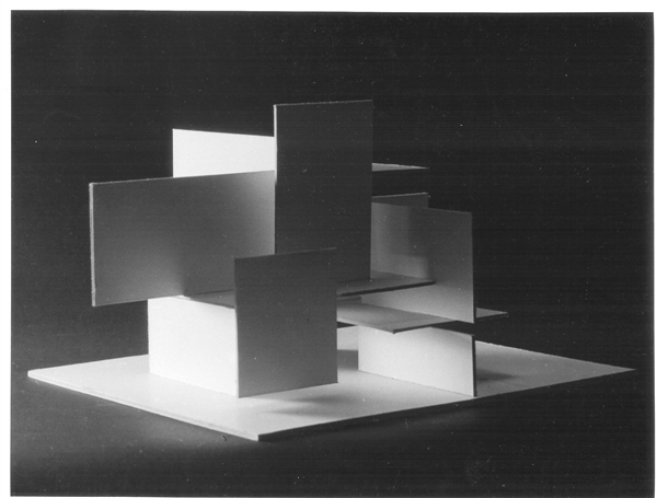 studie ruimtelijke constructie -c-, 1965, 53x43x23 cm.