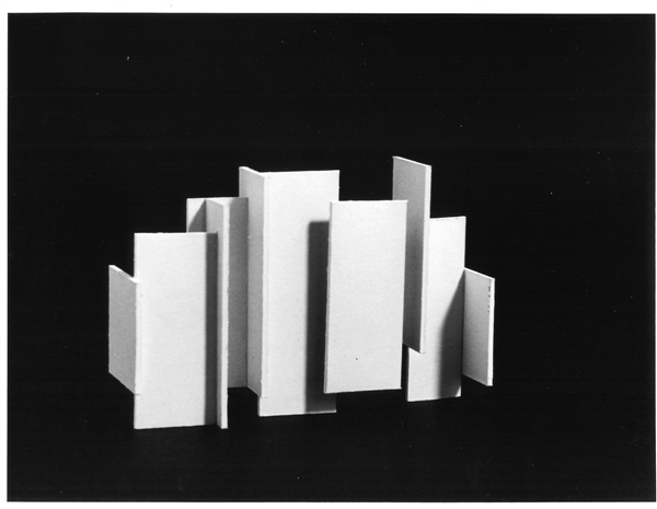 studie ruimtelijke constructie, 1968, 15x20cm.