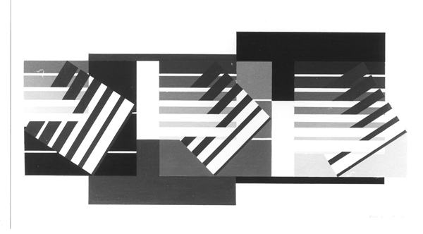compositie zonder titel, 1989, 35x50cm.
