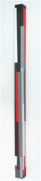 nr.2008-13 rechts, compositie zonder titel, 210x10x10cm.