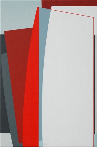 nr.2009-5, compositie zonder titel, 100x80 cm.